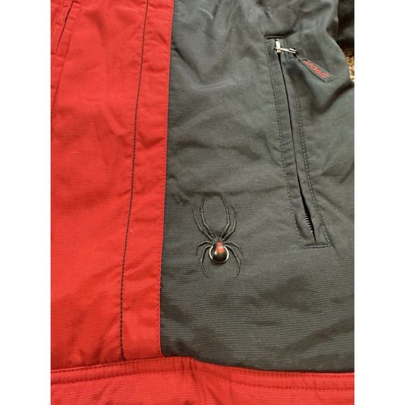 Kids Spyder Red & Black Ski/Snowboard Jacket size 18 no hood - Picture 5 of 8